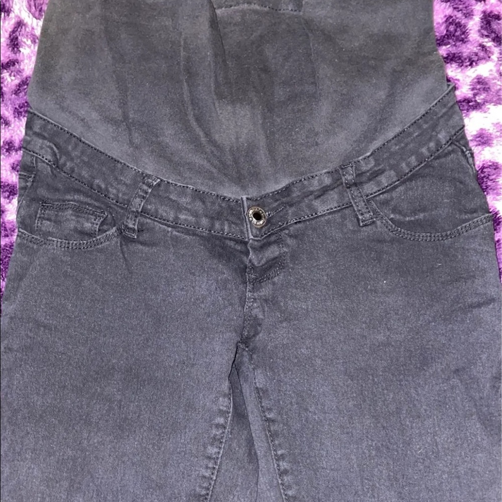 SHEIN maternity skinny jeans- black
